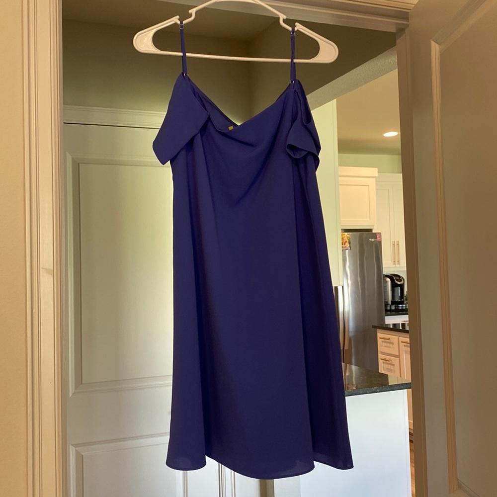 Open shoulder formal dress